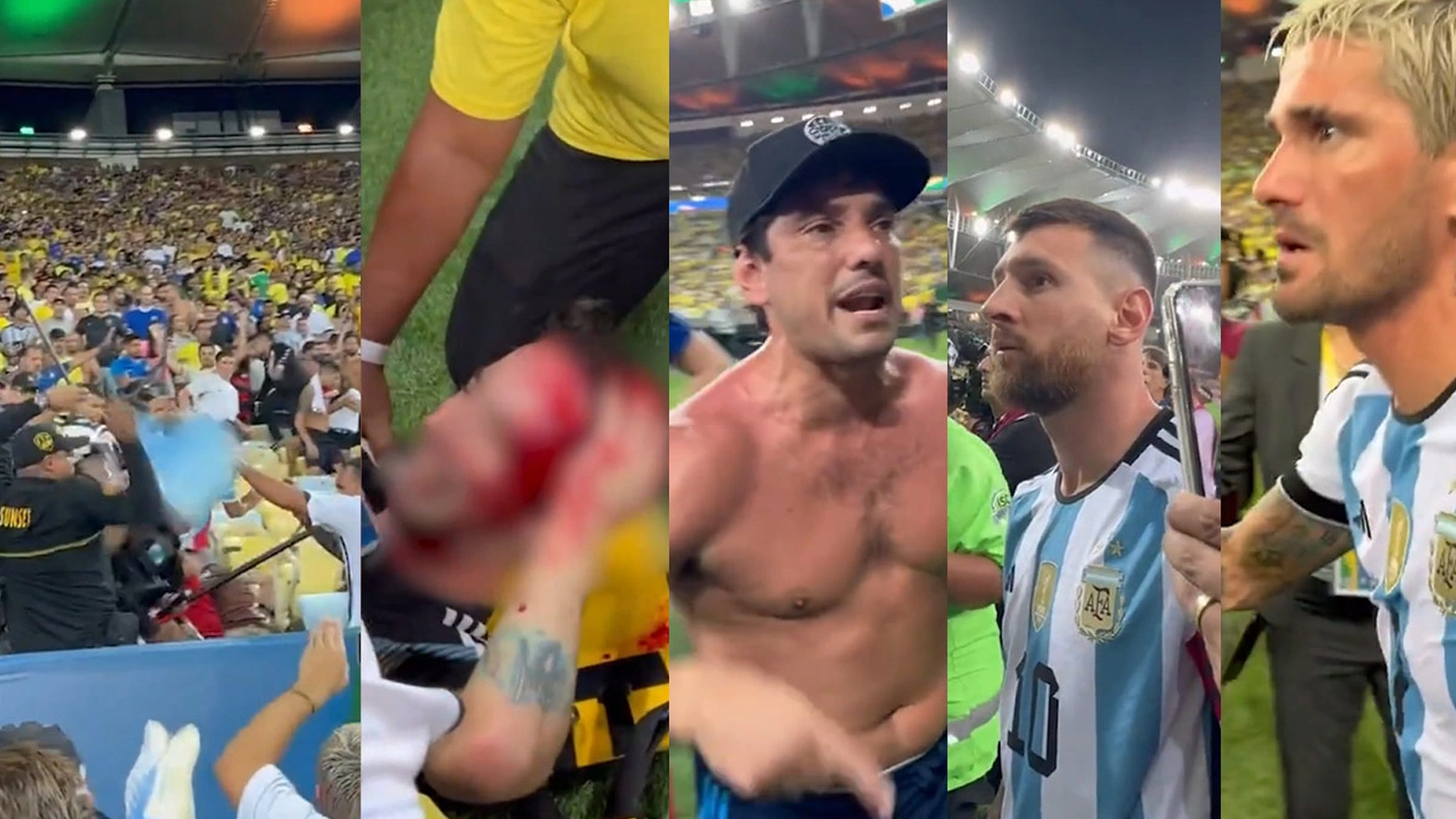 Brezilya-Arjantin maçında kan gövdeyi götürdü: Messi çılgına döndü, Martinez polise müdahale etti!