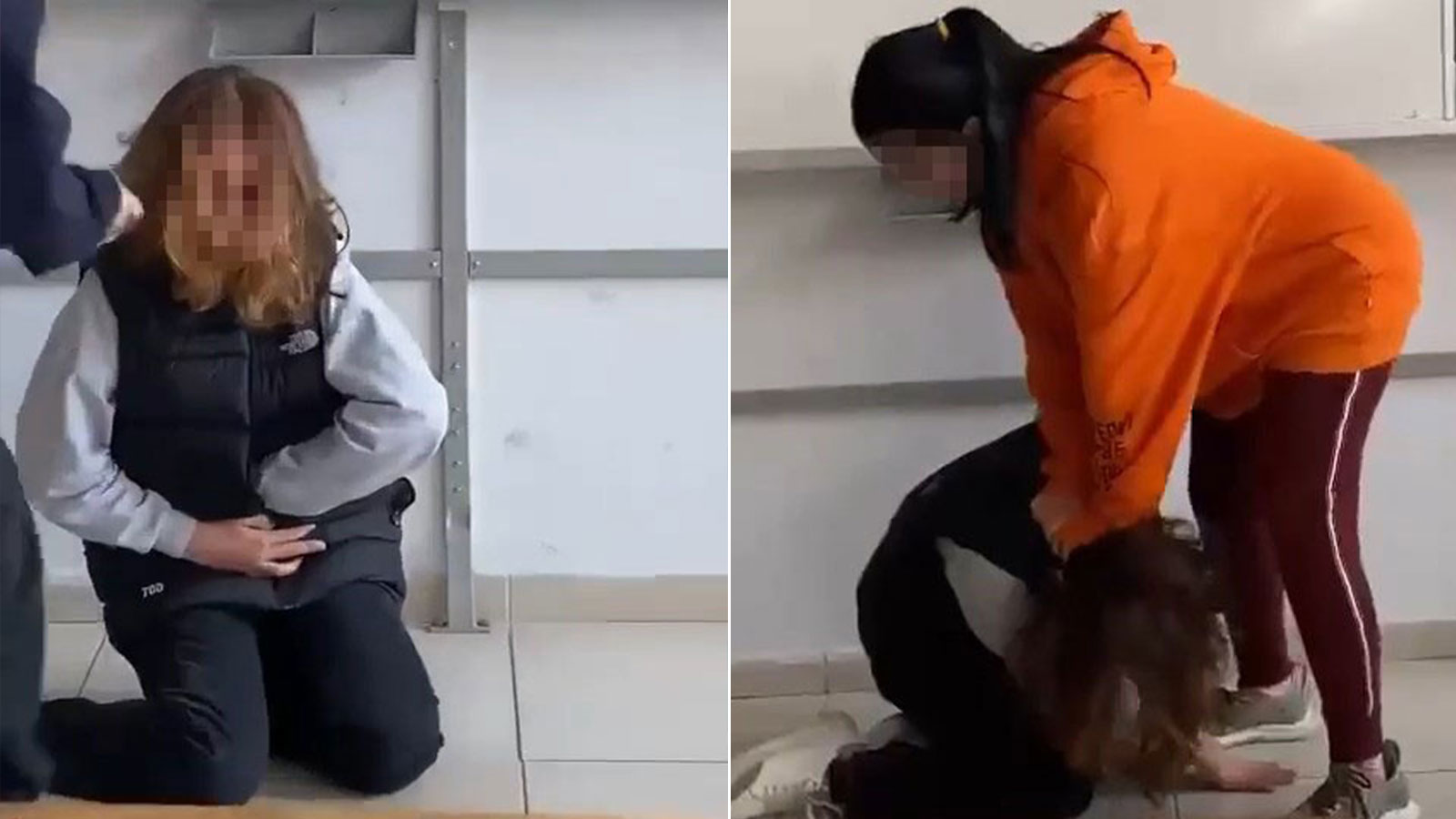 Genç kız okulda darp edildi: O anlar kamerada