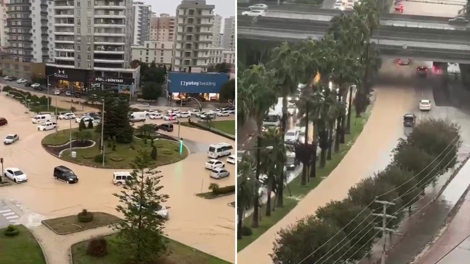 Adana’da su baskını: Aynı yerde ikinci kez patlayan boru yolları nehre çevirdi