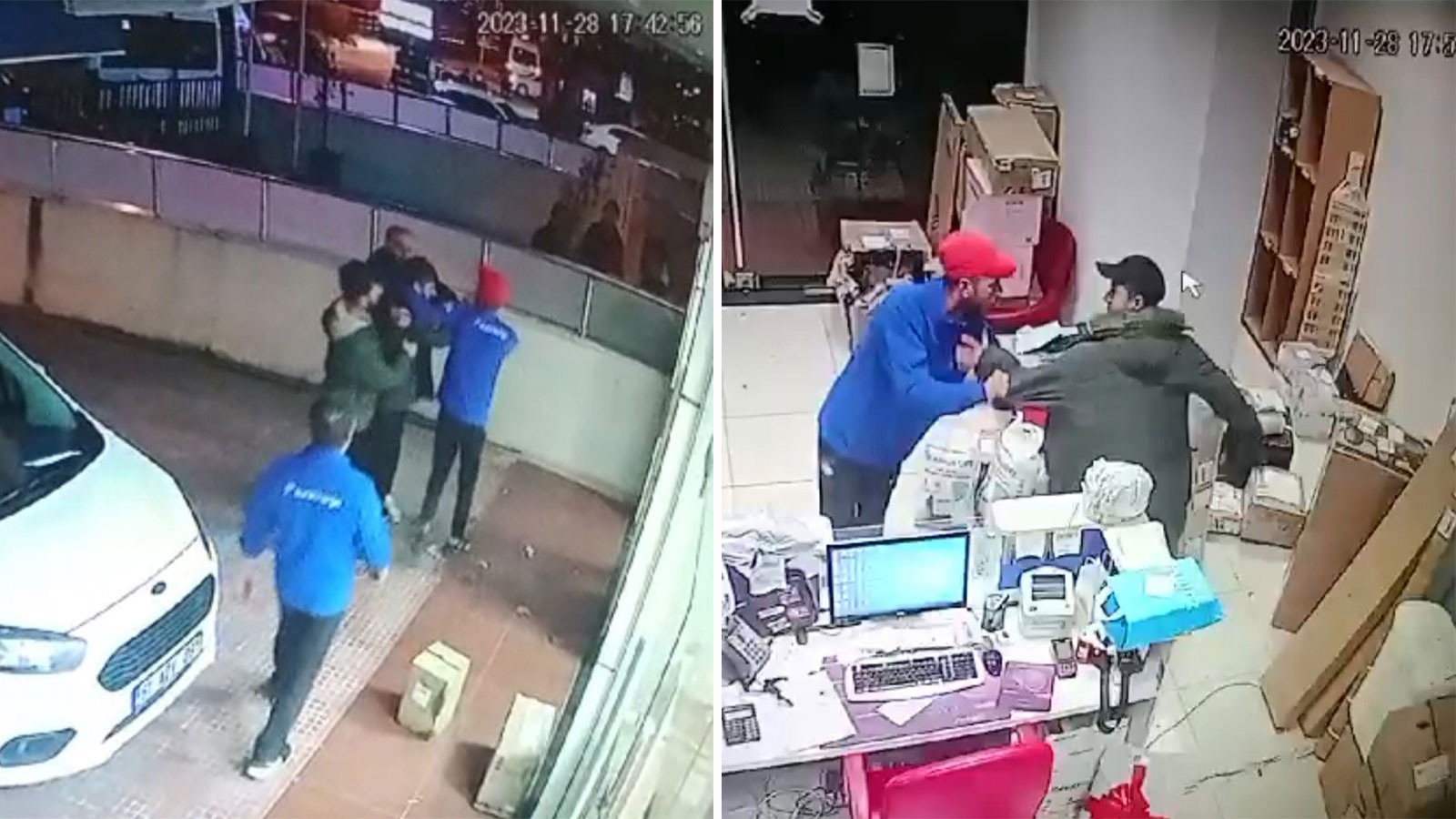 Kargo şirketi çalışanına kurşun yağdırdı: Dehşet anları kamerada