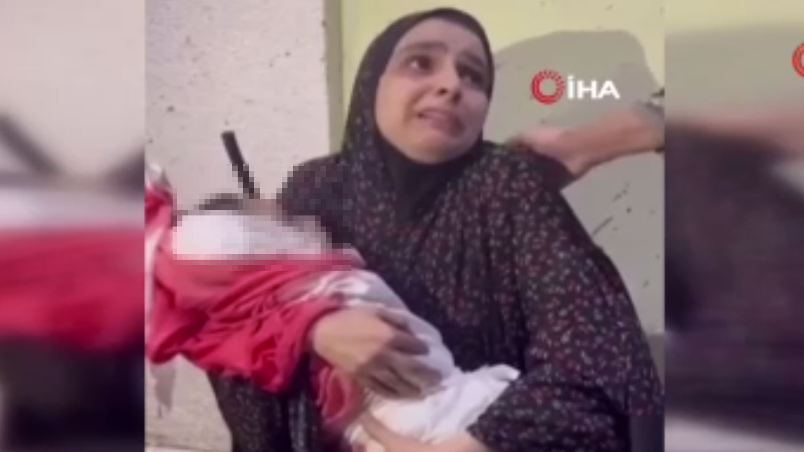 Filistinli kadının feryadı yürekleri parçaladı... 'Affet beni oğlum'