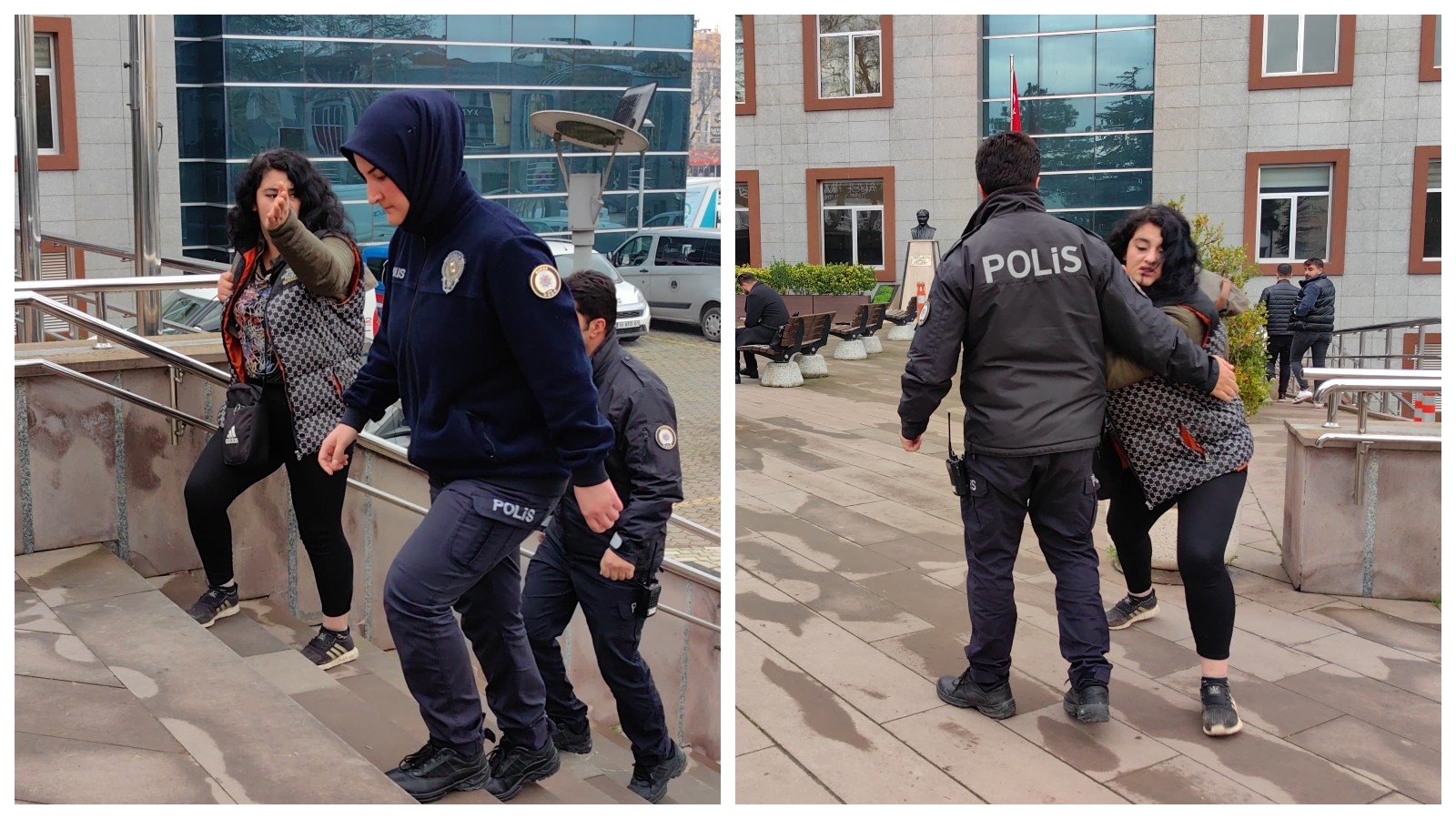 Tutuklanan hırsız gazetecilere saldırdı: Hayırdır oğlum, kimi çekiyorsun!