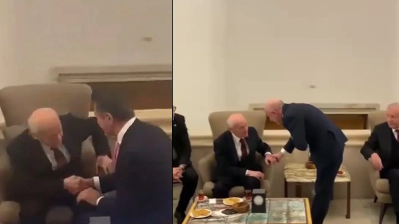 CHP'li vekillerden Bahçeli ile gündem olan poz...