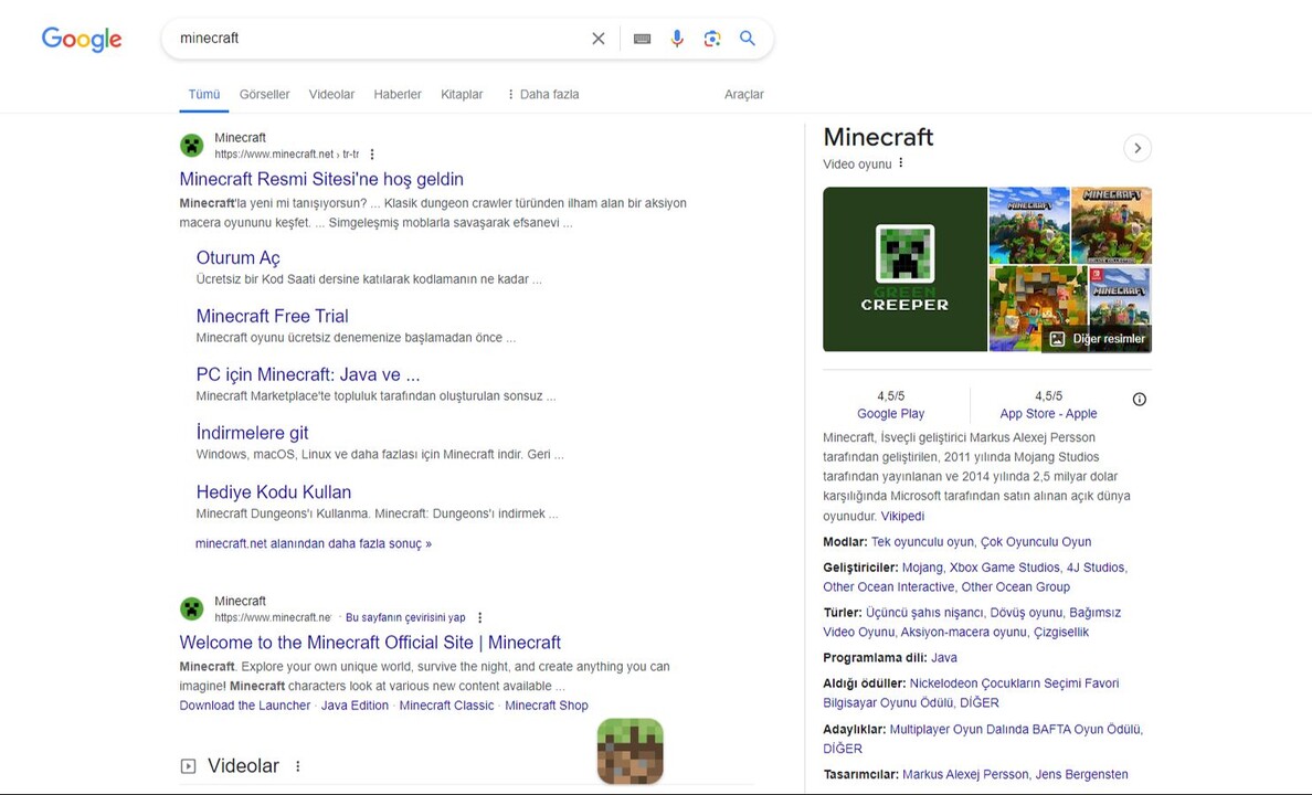 Google, Minecraft’ın 15. yıl dönümünü yeni bir oyun ile kutluyor! - 1. Resim