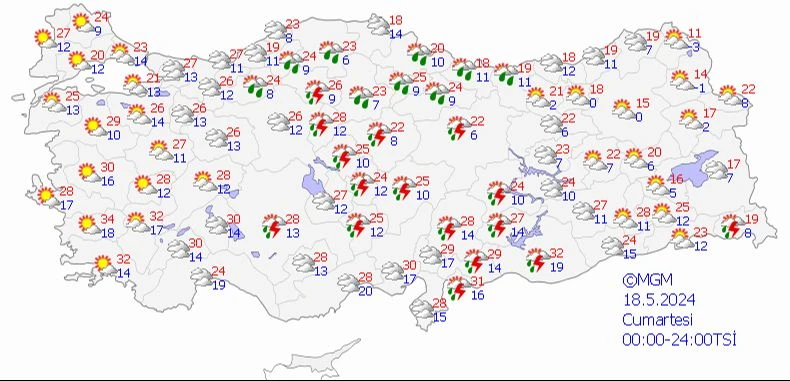 Hafta sonu planı yapanlara Meteoroloji uyarısı! Sağanak, toz taşınımı, heyelan... - 1. Resim