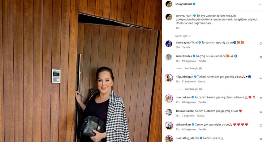 Bir aydır zatürre tedavisi gören Türkan Şoray iyileştiğini açıkladı