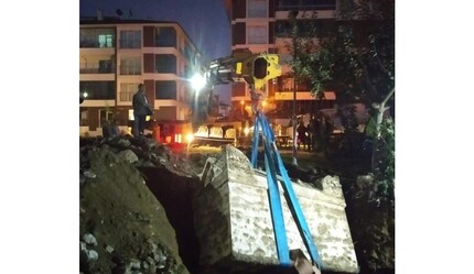 İnşaat kazısında tesadüfen Roma dönemine ait lahit bulundu - gundem
