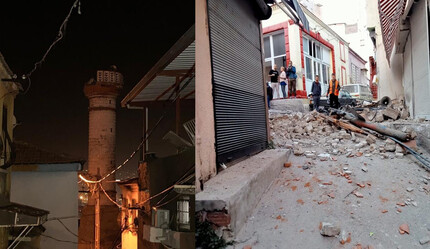 Gece yarısı İzmir Buca'da 4,9 büyüklüğünde deprem! 3 kişi camdan atladı, bir cami minaresi yıkıldı - gundem