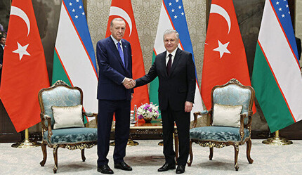 Cumhurbaşkanı Erdoğan, Özbek mevkidaşı Mirziyoyev ile bir araya geldi - gundem