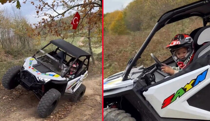 Kenan Sofuoğlu’nun 3 yaşındaki oğlu Zayn dur durak bilmiyor… Tek başına bu kez ATV sürdü - gundem