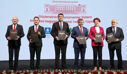 Altılı Masa, ‘Güçlendirilmiş Parlamenter Sistem Anayasa Değişikliği’ni tanıttı - gundem