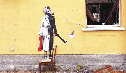 Banksy’nin resmini çalmaya kalktılar - kultur-sanat