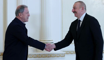 Aliyev, Bakan Akar ve komuta kademesini kabul etti - gundem
