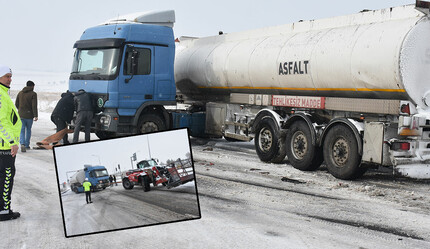 2 il kara teslim! Ulaşımı felç oldu, buzlanma nedeniyle peş peşe kazalar yaşandı - gundem