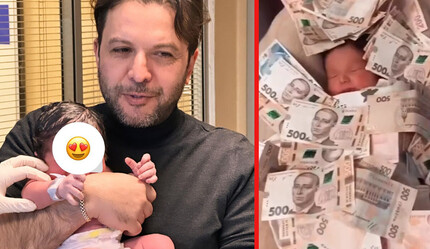 Bebek görmeye gitti, Nihat Doğan’ın oğlu Amin Badıkan’a euro yağdırdı - magazin