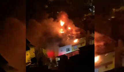 İzmir’de dehşet anlar! Binaya düşen yıldırım yangına neden oldu:  3 kişi baygınlık geçirdi - gundem