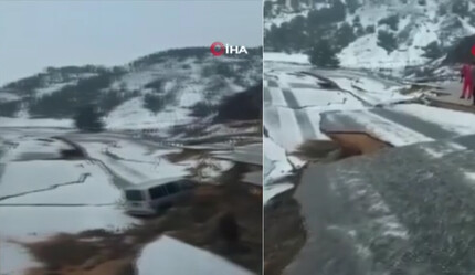 Görüntüler kıyamet filmi sahnesi gibi: Adana-Gaziantep yolunda depremin ardından dev yarıklar oluştu - gundem