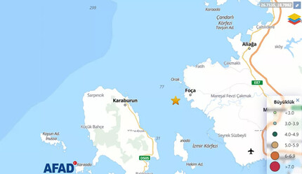İzmir'de 4,1 büyüklüğünde deprem oldu (Son depremler) - gundem