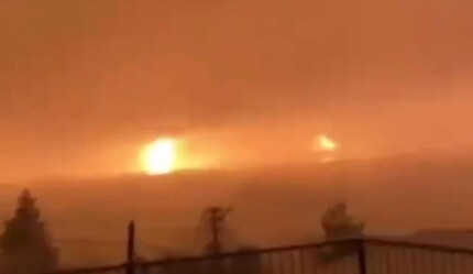 Adıyaman'da deprem sırasında ilginç görüntüler: Önce kaynadı sonra magma benzeri alevler çıktı - gundem