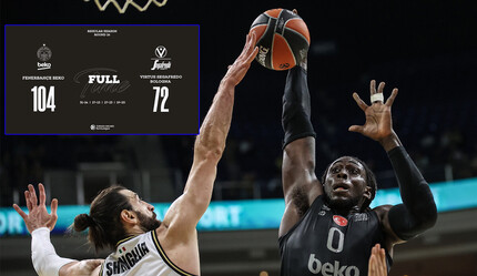 Fenerbahçe Beko - Virtus Bologna (104 - 72 Maç Sonucu) Ataşehir'de yine 100 sayılık galibiyet - basketbol