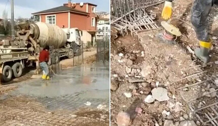 Kocaeli’de skandal kalfanın şikayetiyle ortaya çıktı! 99 depreminin yaşandığı kentte binanın temel kirişine beton yerine toprak - ekonomi