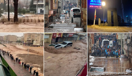 Deprem bölgesi Şanlıurfa, Adıyaman ve Malatya bu defa sele teslim! Caddeler göle döndü, hastaneleri su bastı, eğitime ara verildi: Can kaybı artıyor - gundem