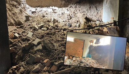 Diyarbakır’da 5 katlı apartmanın duvarları sel nedeniyle çöktü - gundem