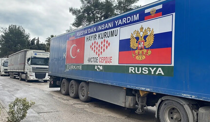 Rusya'dan Türkiye'ye 23 tır yardım - ekonomi