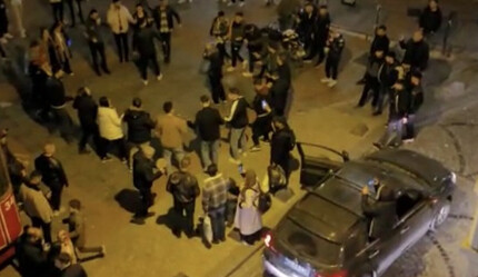 Galata’da çekilen görüntüler “pes” dedirtti! Hastane yolunu keserek halay çektiler - gundem
