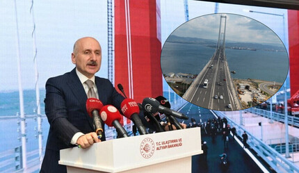 Bakan Karaismailoğlu açıkladı: Osmangazi Köprüsü'nde 87 bin 352 araç geçişi ile rekor kırıldı - gundem