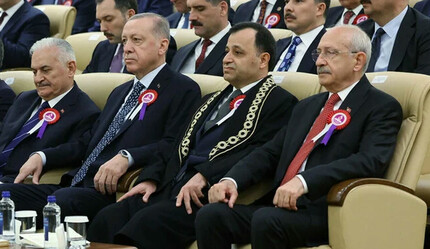 Meydanlardaki gerilim AYM Töreni'ne sıçradı… Törende soğuk rüzgarlar esti: Cumhurbaşkanı Erdoğan Kılıçdaroğlu ile tokalaşmadı - secim-2023