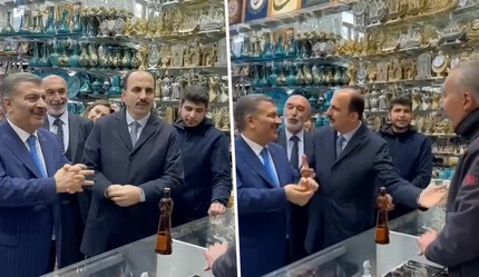 Bakan Koca ile esnaf arasında güldüren diyalog: Soruyu yanlış anladı, dükkandakiler kahkahaya boğuldu - secim-2023