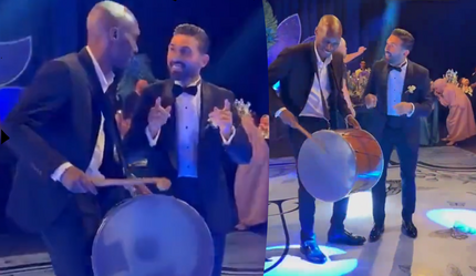Beşiktaşlı Atiba Hutchinson davul çaldı, kurtlarını döktü! Umut Meraş'ın düğününde şov yaptı - spor