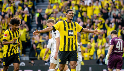 ÖZET Borussia Dortmund - Borussia Mönchengladbach (5-2 Maç Sonucu) Zirvede 1 puanlık fark - spor