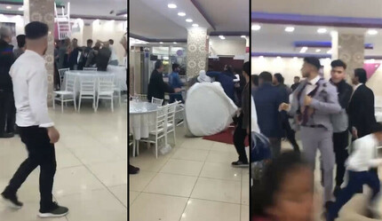Düğünde meydan kavgası! Kız ve erkek tarafı birbirine girdi: Ortalık savaş alanına döndü - gundem