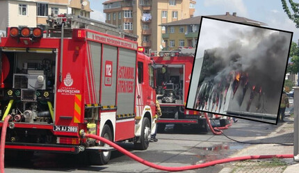 Ataşehir'de mobilya imalathanesinde yangın! 1 yaralı var - gundem