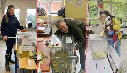 Ünlüler ikinci tur için sandık başında… 28 Mayıs seçimlerinde böyle oy kullandılar - magazin