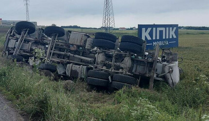 Beton mikseri devrildi, sürücü korkunç şekilde can verdi - gundem