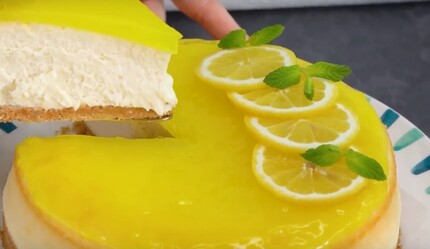 Pişirmeye gerek yok: Çay keyfinizi lezzetlendirecek Limonlu Cheesecake tarifi - yemek