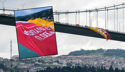 Şampiyon Galatasaray'ın bayrağı İstanbul Boğazı'nda dalgalandı - spor