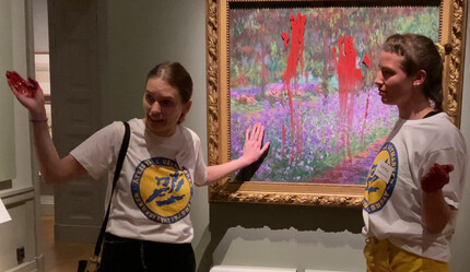 'Boyalı aktivistler' Monet’yi hedef aldı - dunya