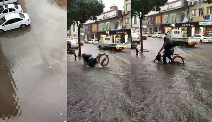 Bursa'da göle dönen yolda bisiklet kullanan adamın hazin sonu - gundem