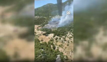 Kaş'ta korkutan orman yangını - gundem