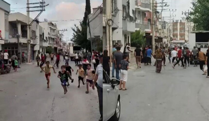 Mersin'de taşlı sopalı kavga: 1 yaralı  - gundem