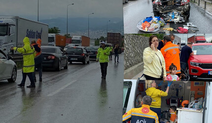 TEM’de feci kaza! 13 araç birbirine girdi: Yaralılar var - gundem