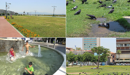 İzmir’de alışık olunmayan görüntüler! Sıcaklık 41 dereceyi gördü - gundem
