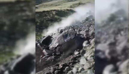 Ağrı Dağı’nda eriyen kar önüne ne aldıysa sürükledi! - gundem