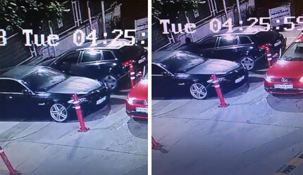 Lüks otomobili çalacaklardı, 10 saniyede vazgeçip gittiler - gundem
