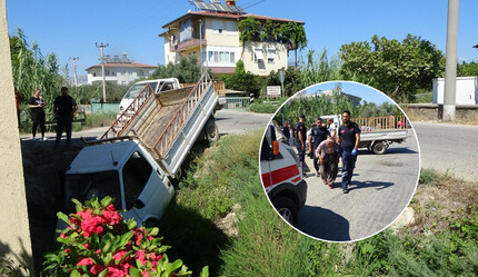 Kanala uçan kamyonetten çıktı, feryadı arşa ulaştı: Neden etti bunu bana! - gundem