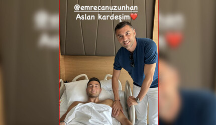 Emrecan Uzunhan'a hamstring tendon onarımı! Şanssız futbolcuya ilk ziyaret Burak Yılmaz'dan - spor